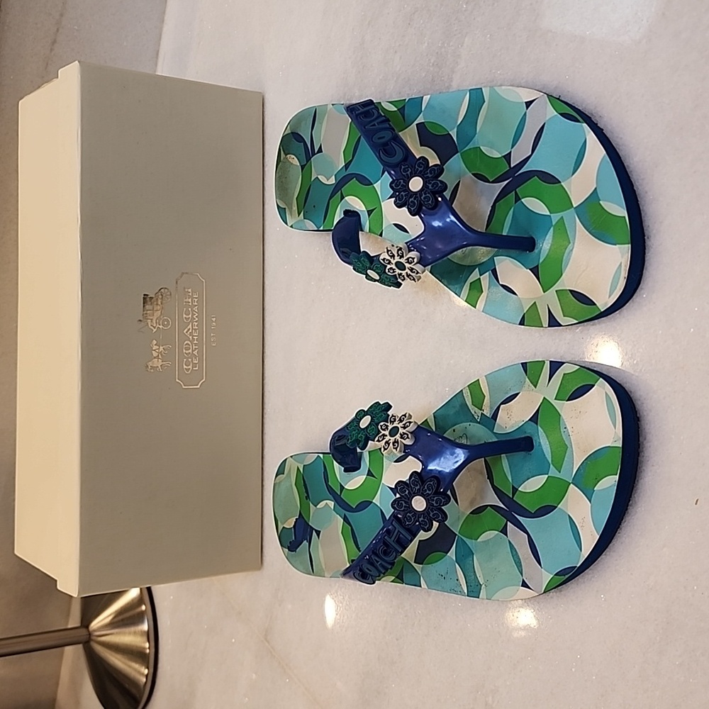 Coach flip flops